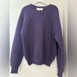 Peruvian Connection Crew Neck Alpaca Sweater XL purple, Academia, Classic Style